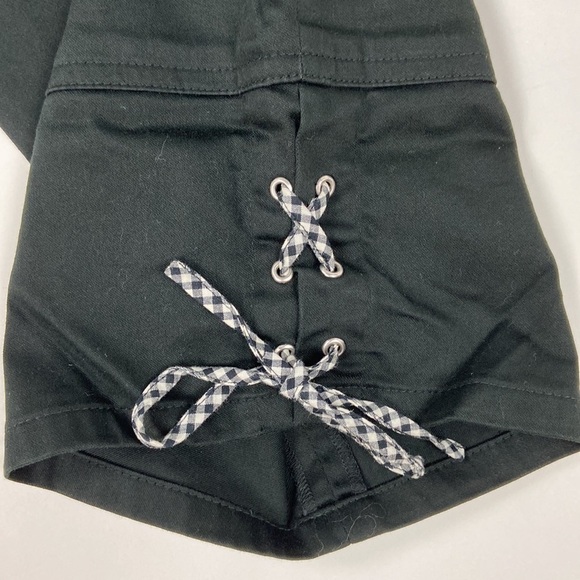 TALBOTS Petites Stretch Black Ankle Cropped Black Career Trouser Pants - Picture 3 of 11